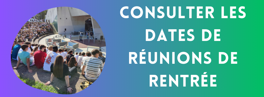 Dates des réuinons de rentrée 2025